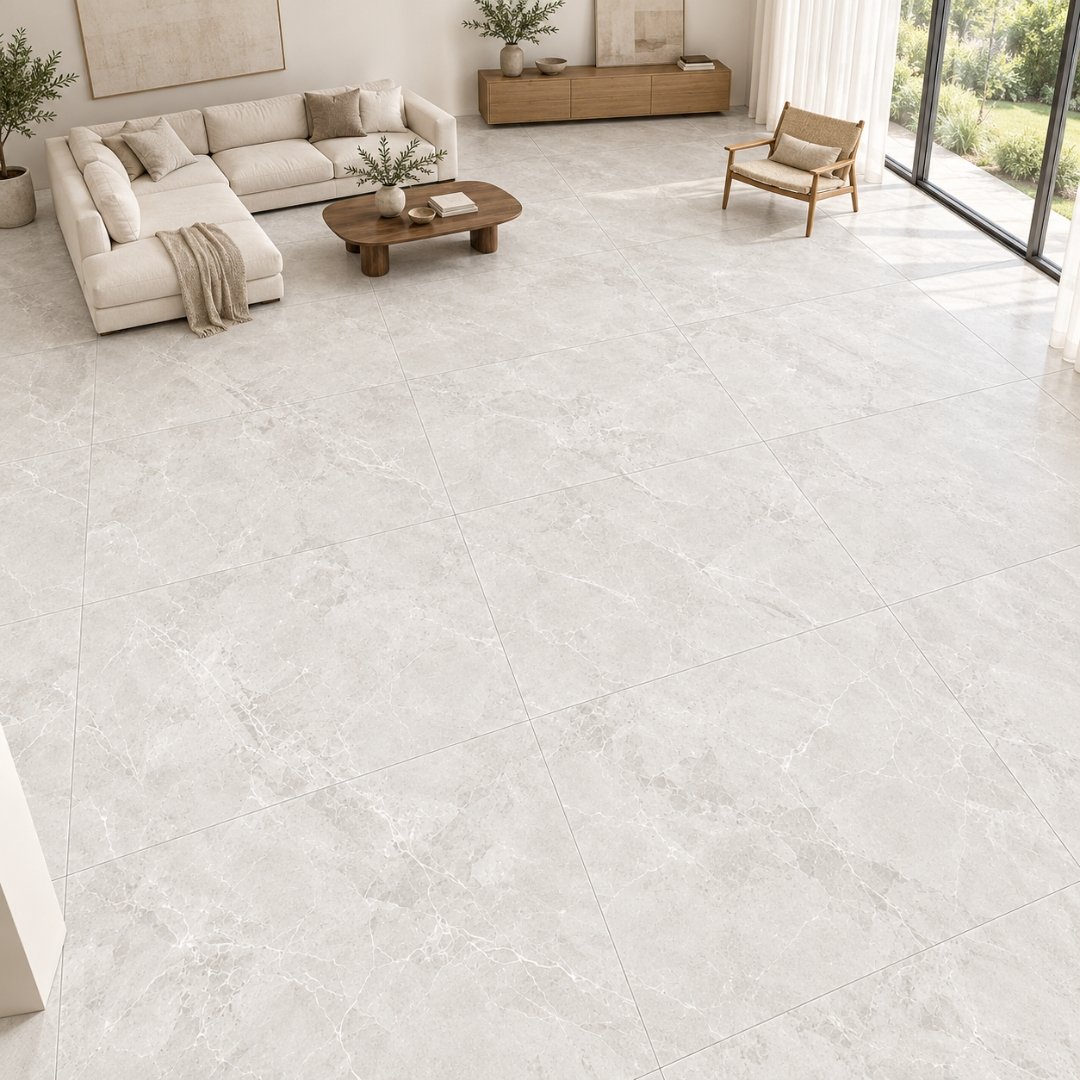 RSC - LUCA BIANCO, marble-look wall tile for bathroom (view 2)